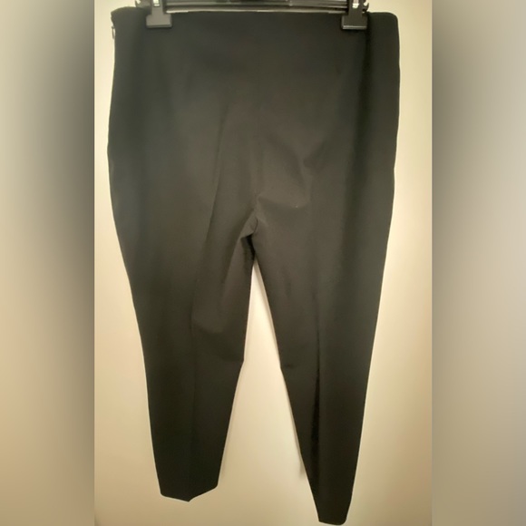 RALPH LAUREN Black Label- wool blend side zip flat front ankle pant, size 14 - Picture 2 of 3